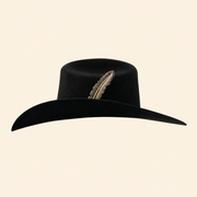La Nutria 4x Roper Black Metal Plume