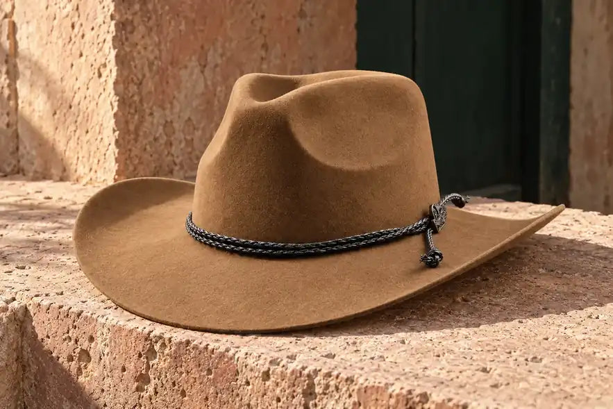 Sombrero La Nutria sobre cantera